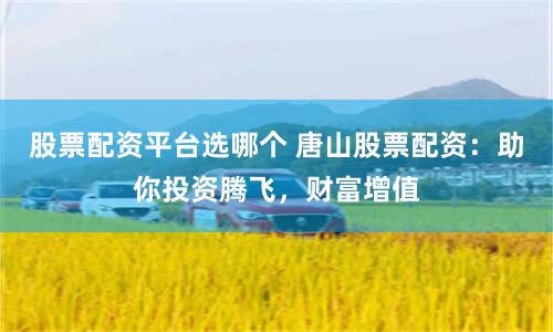 股票配资平台选哪个 唐山股票配资：助你投资腾飞，财富增值